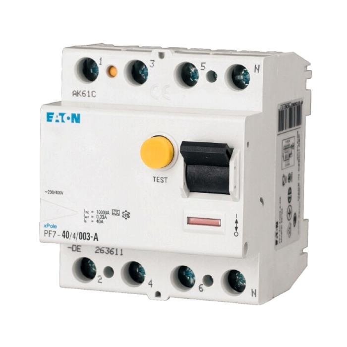 Chránič Ir=250A, typ AC, 4-pól, Idn=0.30A, In=40A