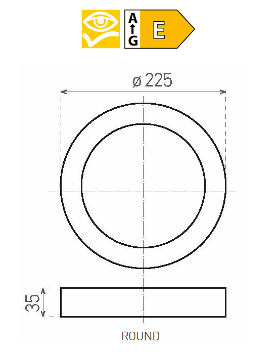 LED90 FENIX-R matt chrome 18W WW
