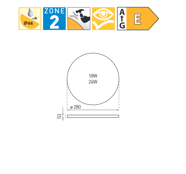 LED SMART-R White 24W NW