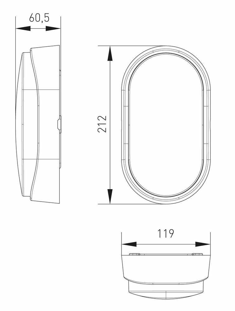 DITA CLASSIC OVAL B 14W NW