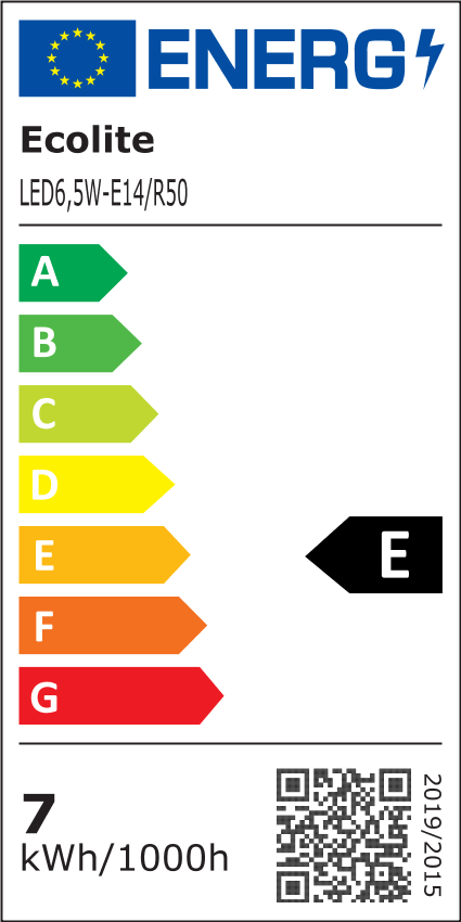 LED zdroj R50/E14, 6,5W,4200K,650lm