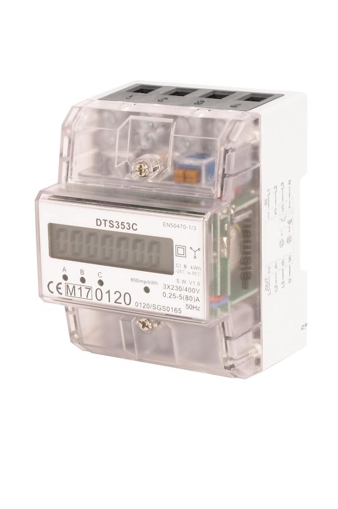 Elektroměr DTS 353C 80A MID, 4,5mod., LCD, 3-fáz., 1-tar., fakturační