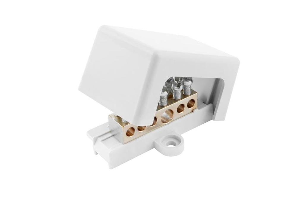 Svorkovnice uzemňovací PAS 6, krytá, 2-řadá, přip. 1 x6-25mm2, 5 x1,5-6mm2 /2020303