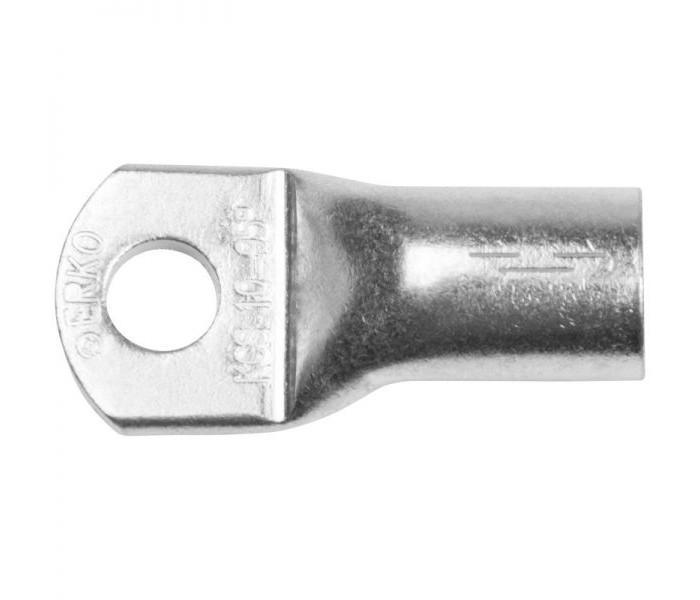 Trubkové kabelové oko lehčené, CU, průřez vodiče 4mm2, M6