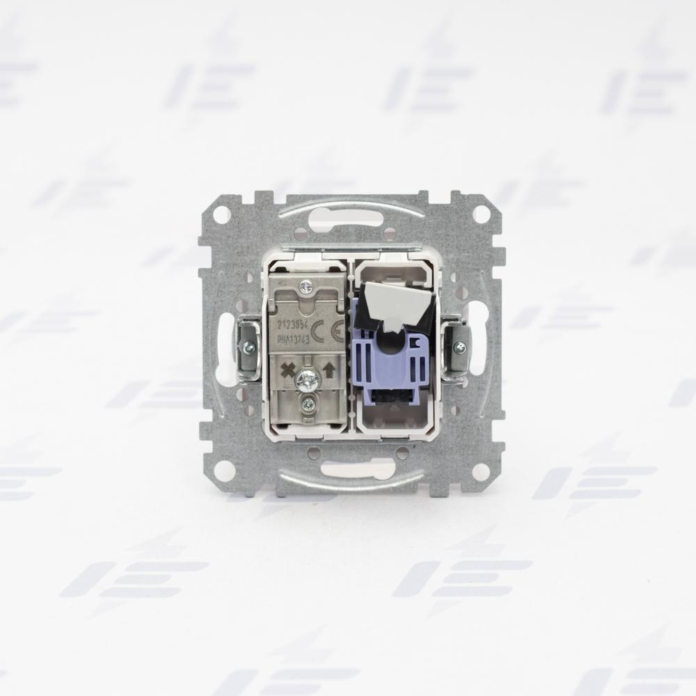 Sedna D/E - Datová zásuvka RJ45 kat.6 UTP+TV individuální, Bílá