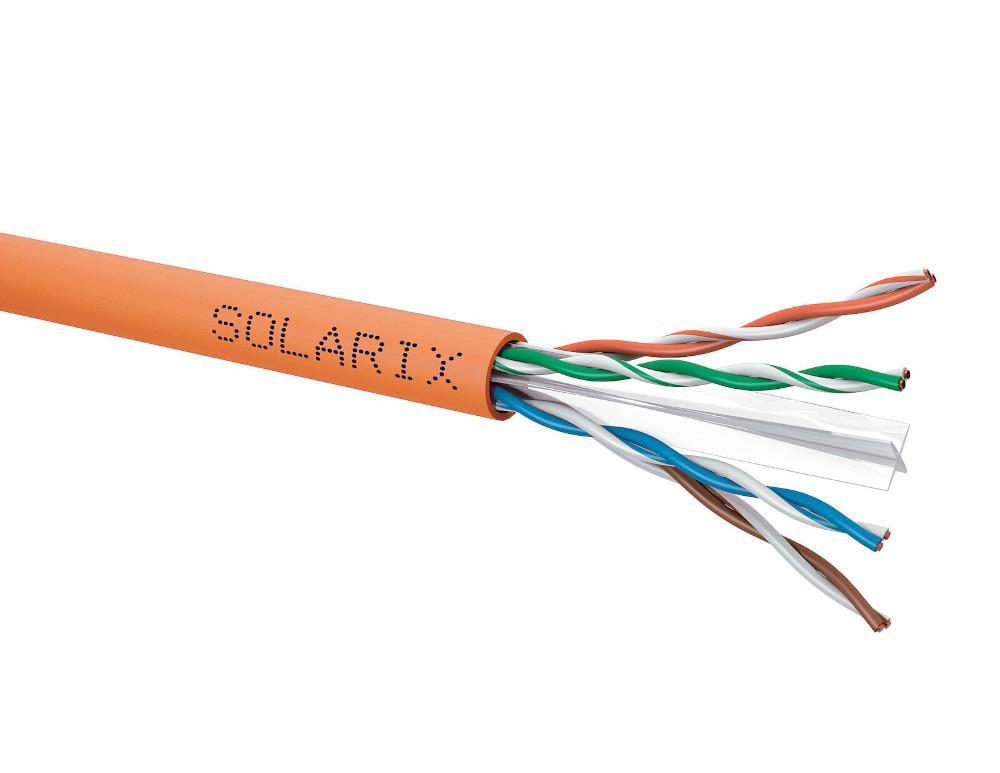 Instalační kabel Solarix CAT6 UTP LSOHFR B2ca-s1,d1,a1 SXKD-6-UTP-LSOHFR-B2ca