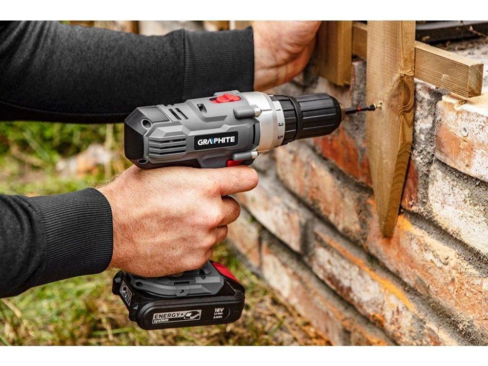 aku vrtačka příklepová Energy+ 18V, Li-Ion, 13mm rychloupínací sklíčidlo, bez baterie