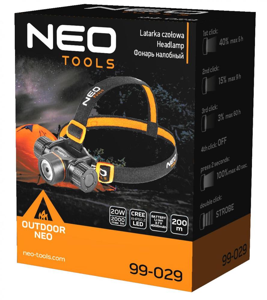 Svítilna čelovka USB 2000lm CREE XHP50.2 LED 2v1