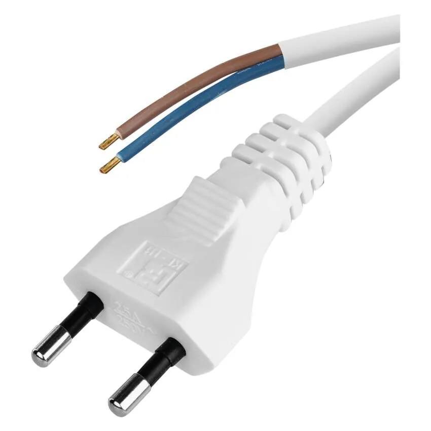 Flexo šňůra PVC 2x0,75 bílá 3m