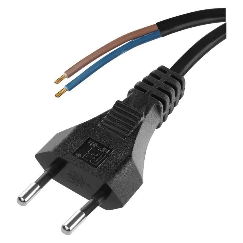 Flexo šňůra PVC 2x0,75 černá 3m
