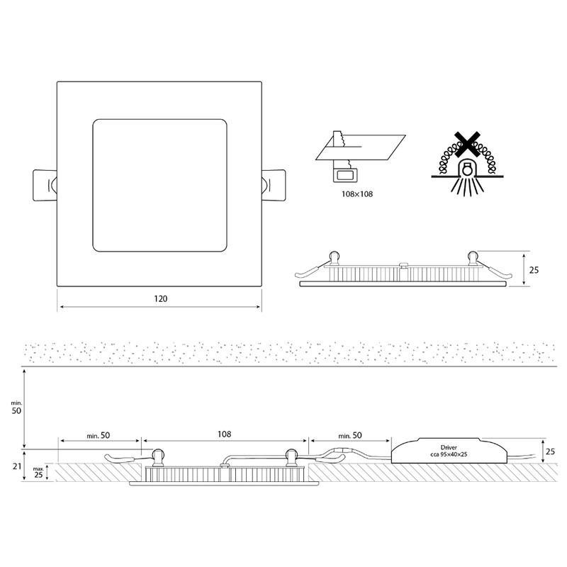 LED podhledové svítidlo Toro S9, 9W, 4000K