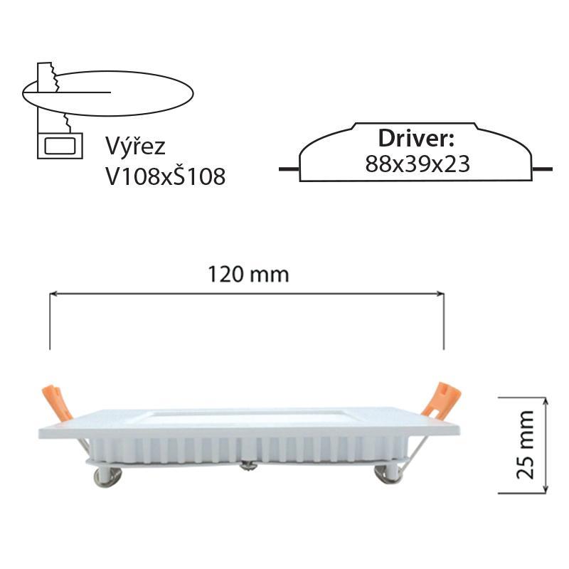 LED podhledové svítidlo Toro S9, 9W, 3000K