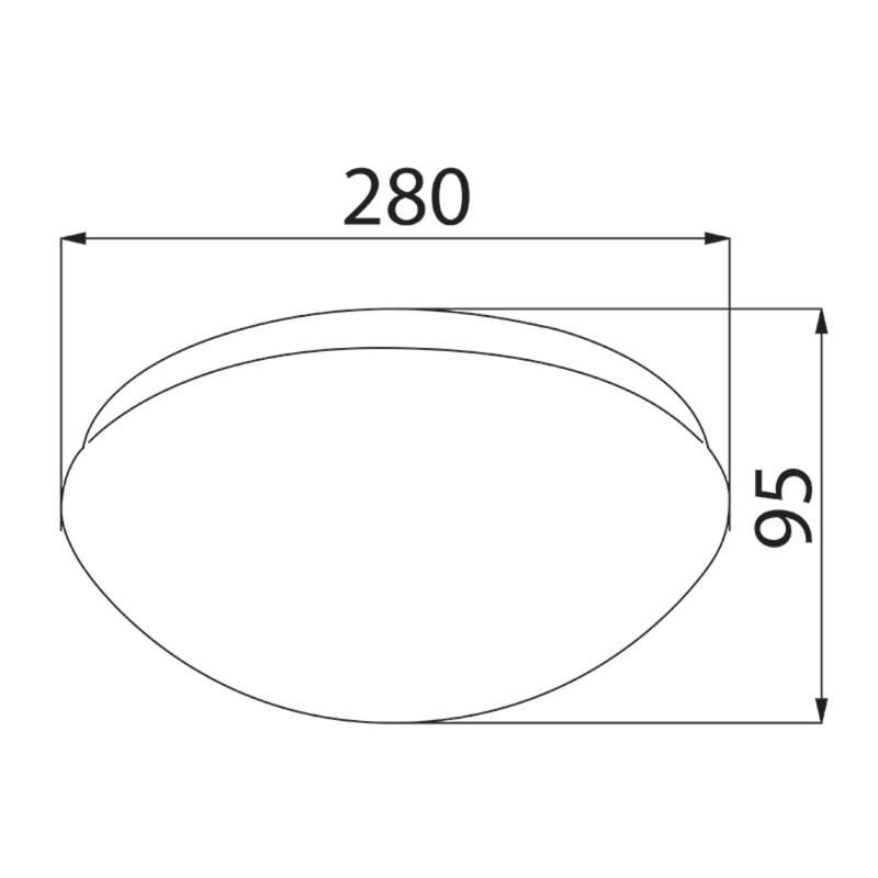 LED svítidlo Cala 12, 12 W, 4000 K, IP44