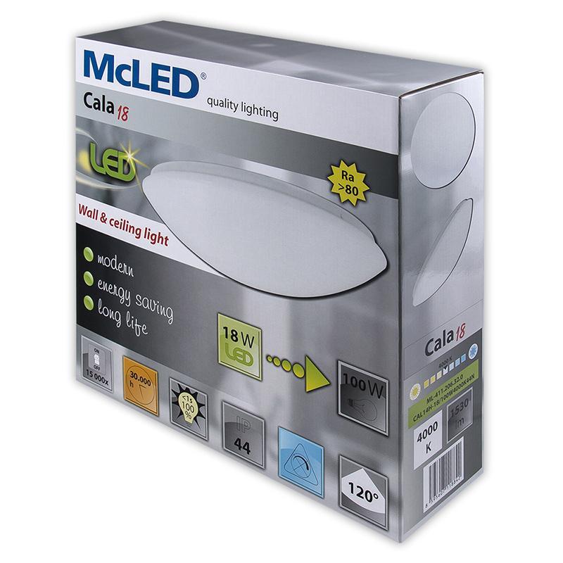 LED svítidlo Cala 18, 18 W, 4000 K, IP44