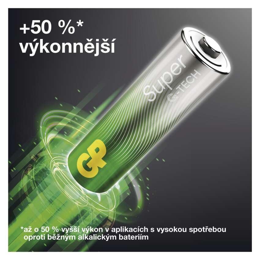 GP alkalická baterie SUPER AAA (LR03) 12PP MB