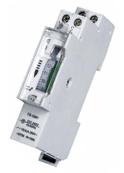 Spínací hodiny 230V, TS-GM1, mechanické, 24h na DIN lištu